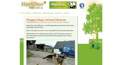 Desktop Screenshot of happydaysanimalrescue.org.uk